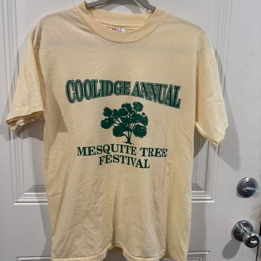 Vintage 90s Coolidge Annual Mesquite Tree Festival T-Shirt M Single Stitch USA